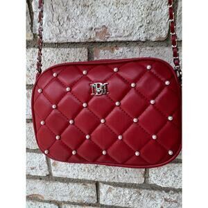Badgley Mishka Diamond Quilted Camera Bag - Red - New